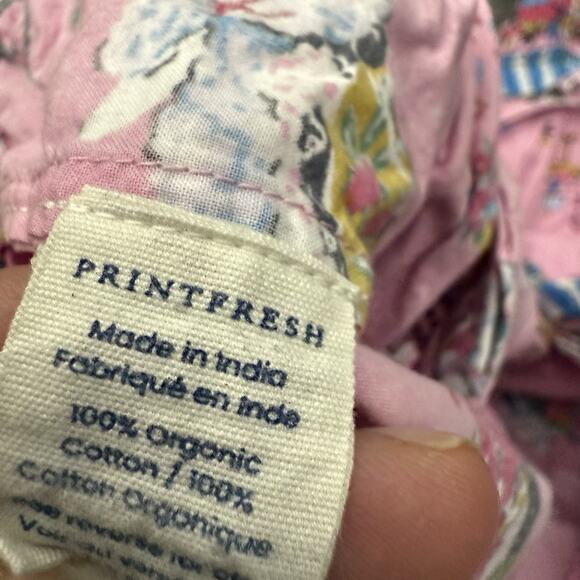 Anthropologie Print Fresh Pajamas Women 1X Pink Parisian Poodle Dog Flower Vespa - Picture 13 of 15